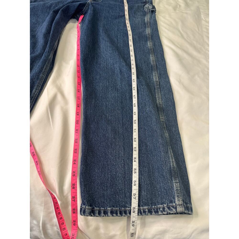 Vintage Lee Riveted Dungarees Denim Overalls - Picture 6 of 14